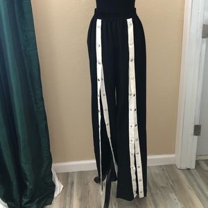 Black wide leg pants